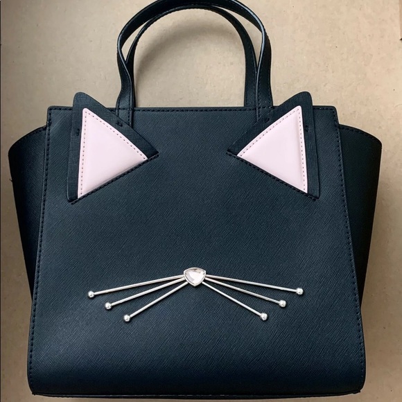 kate spade Handbags - Kate spade small jazz things up cat meow black new